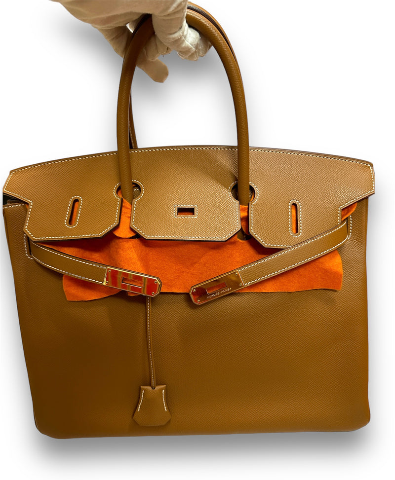 HERMES Epsom Birkin 35 Gold