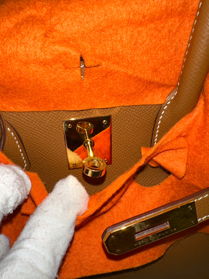 HERMES Epsom Birkin 35 Gold