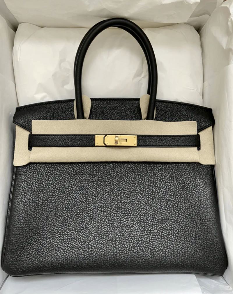 Hermes Birkin 30 Black Togo GHW