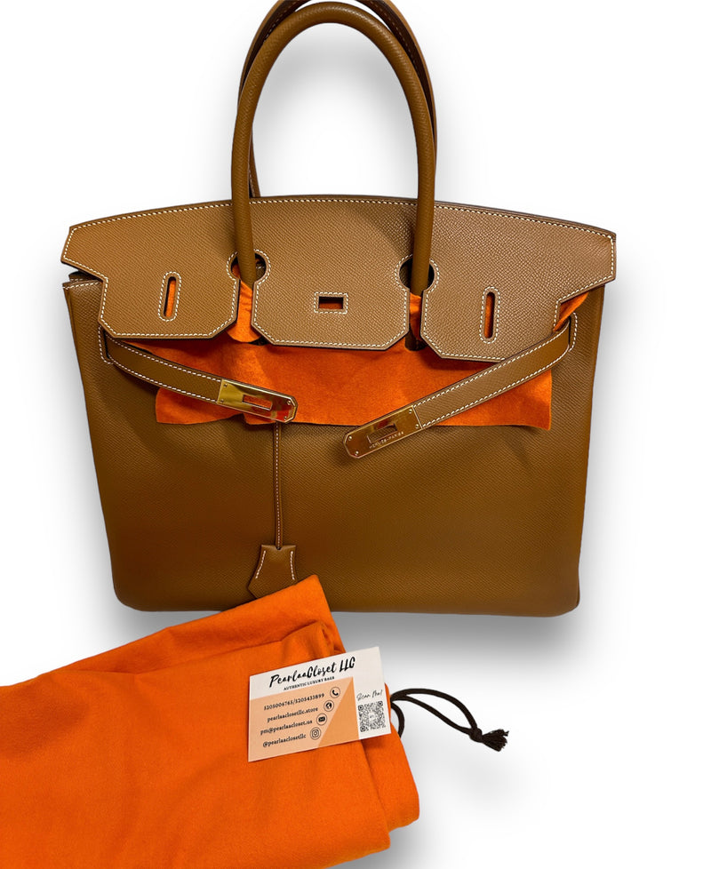 HERMES Epsom Birkin 35 Gold