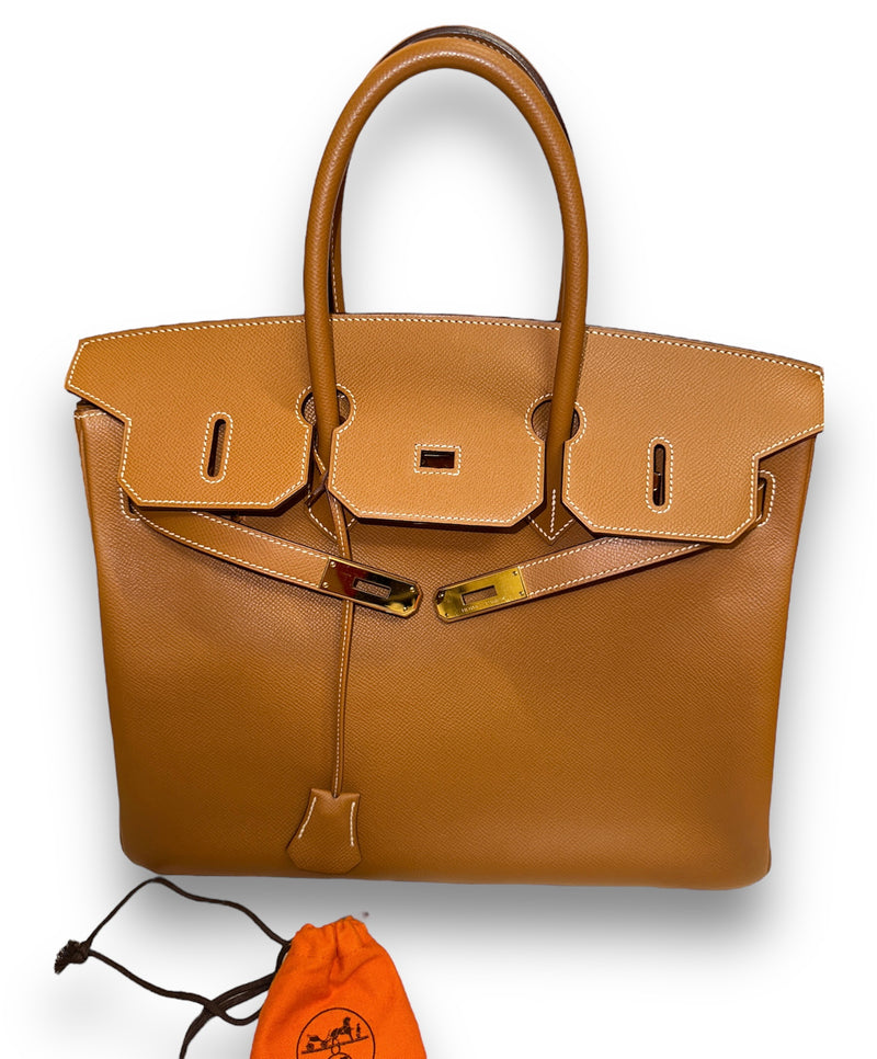 HERMES Epsom Birkin 35 Gold