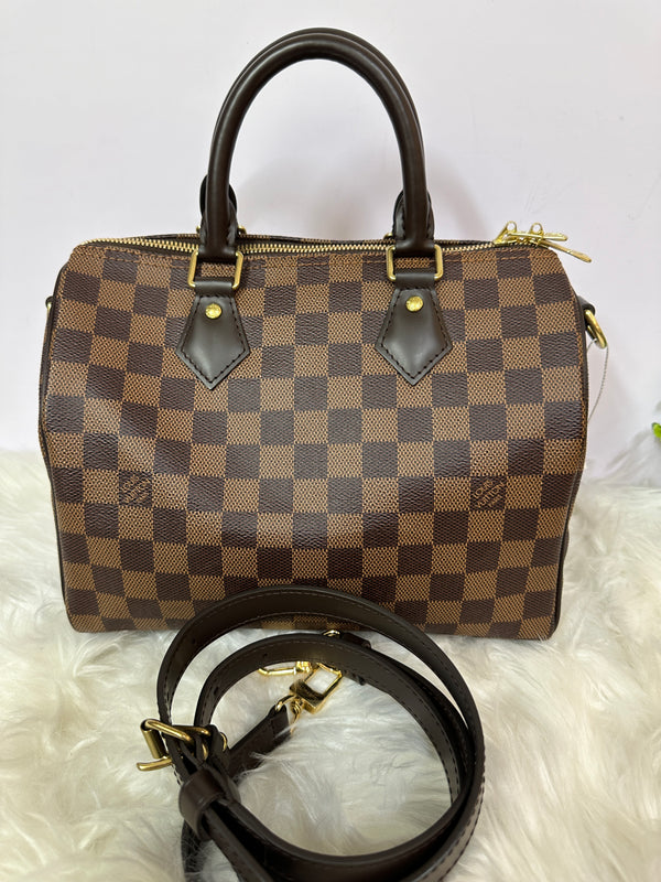 Louis Vuitton Speedy 25 Damier Ebene Bandouliere