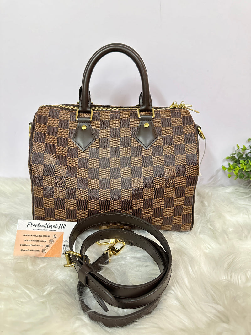 Louis Vuitton Speedy 25 Damier Ebene Bandouliere