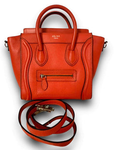 Celine Nano Luggage Red