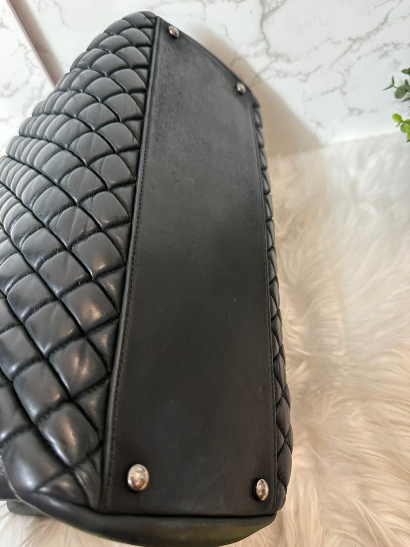 CHANEL Bubble Quilted Tote MM