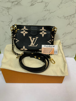 LOUIS VUITTON Multi Pochette Empreinte Bi Color