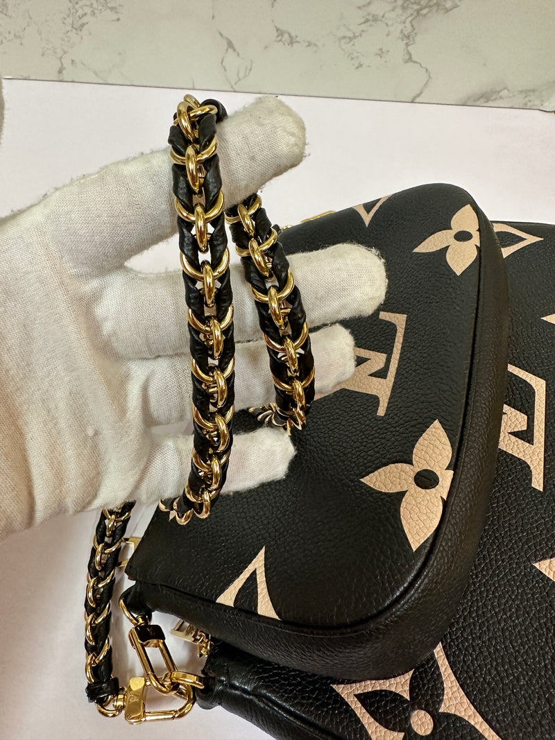 LOUIS VUITTON Multi Pochette Empreinte Bi Color