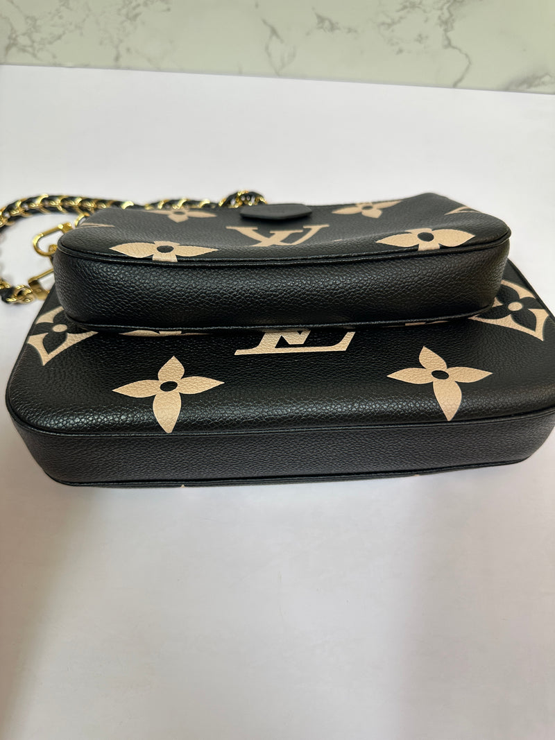 LOUIS VUITTON Multi Pochette Empreinte Bi Color