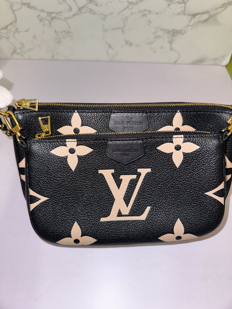 LOUIS VUITTON Multi Pochette Empreinte Bi Color