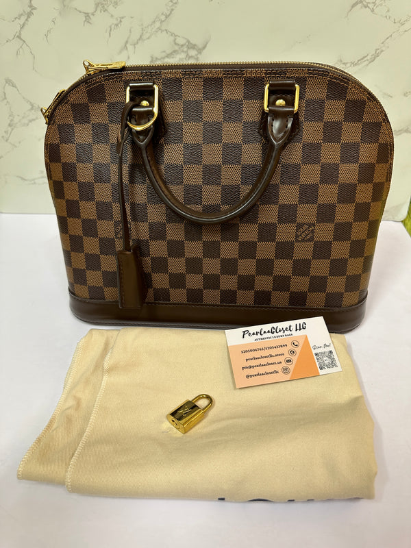 LOUIS VUITTON Damier Ebene Alma PM