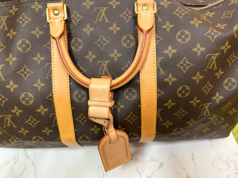 LOUIS VUITTON Monogram Keepall Bandouliere 55