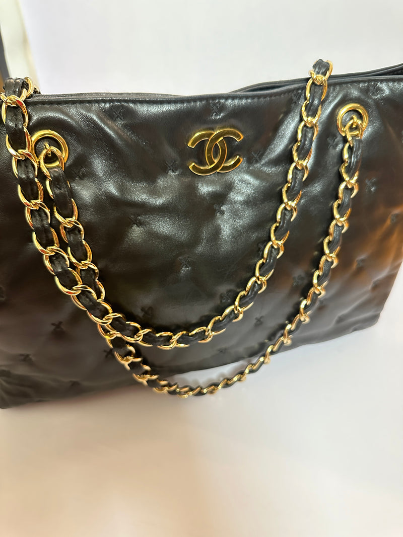 CHANEL Shopping Tote Bag - Black