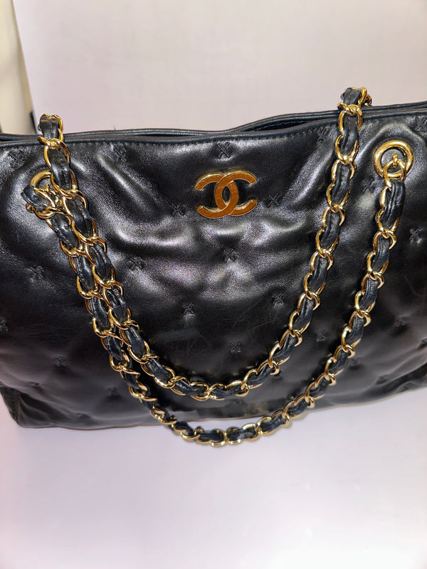 CHANEL Shopping Tote Bag - Black