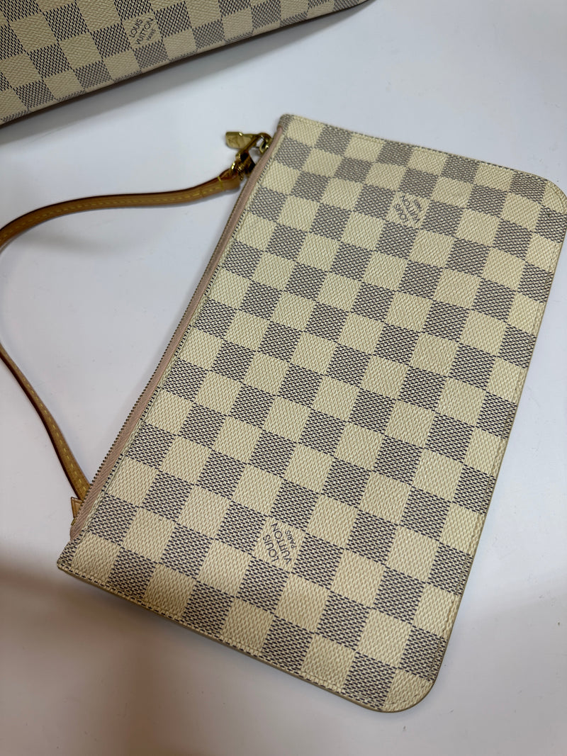 LOUIS VUITTON Damier Azur Neverfull MM