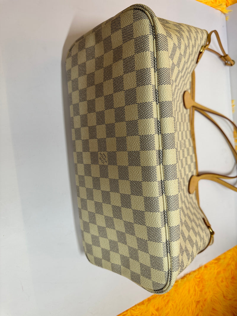 LOUIS VUITTON Damier Azur Neverfull MM