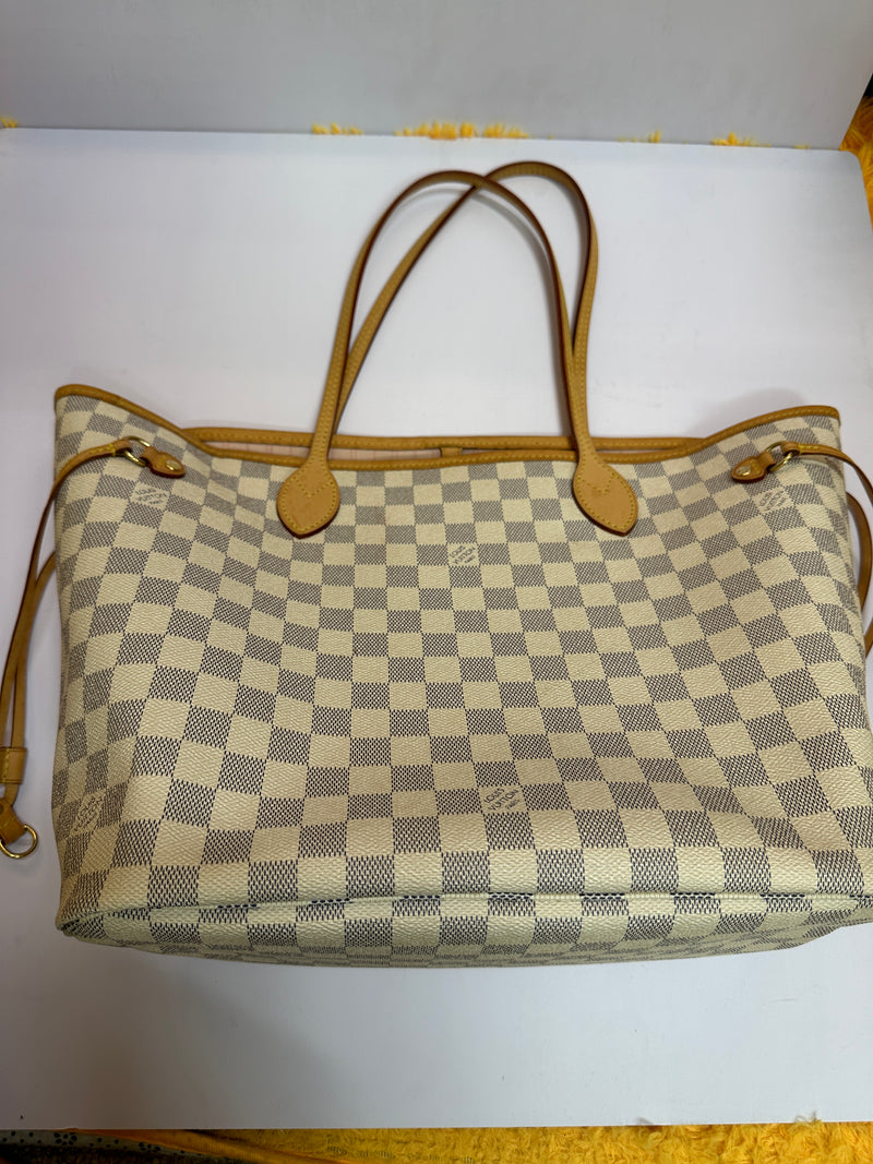 LOUIS VUITTON Damier Azur Neverfull MM