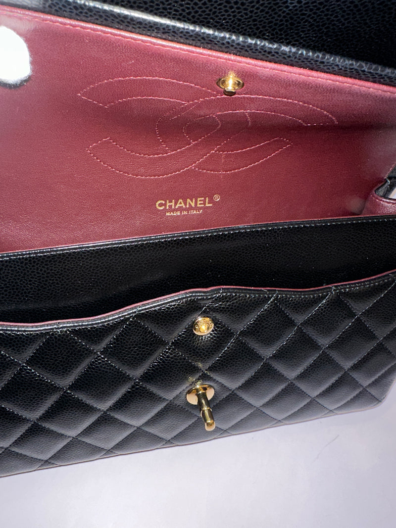 CHANEL Jumbo Classic Caviar Double Flap