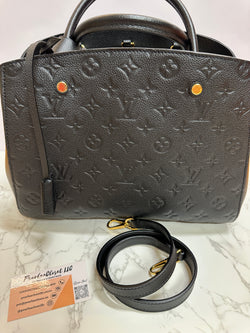 LOUIS VUITTON Empreinte Montaigne MM - Black