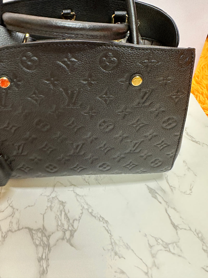 LOUIS VUITTON Empreinte Montaigne MM - Black