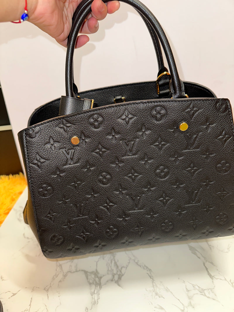 LOUIS VUITTON Empreinte Montaigne MM - Black