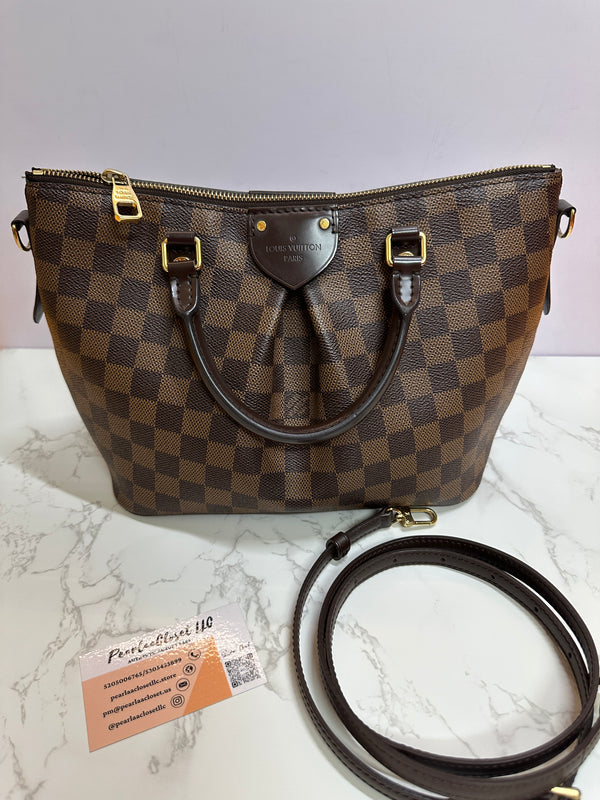 LOUIS VUITTON Damier Ebene Sienna PM