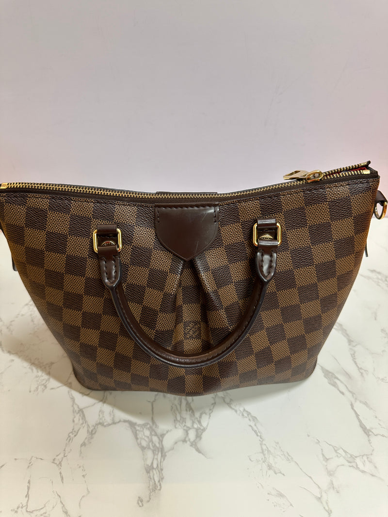 LOUIS VUITTON Damier Ebene Sienna PM