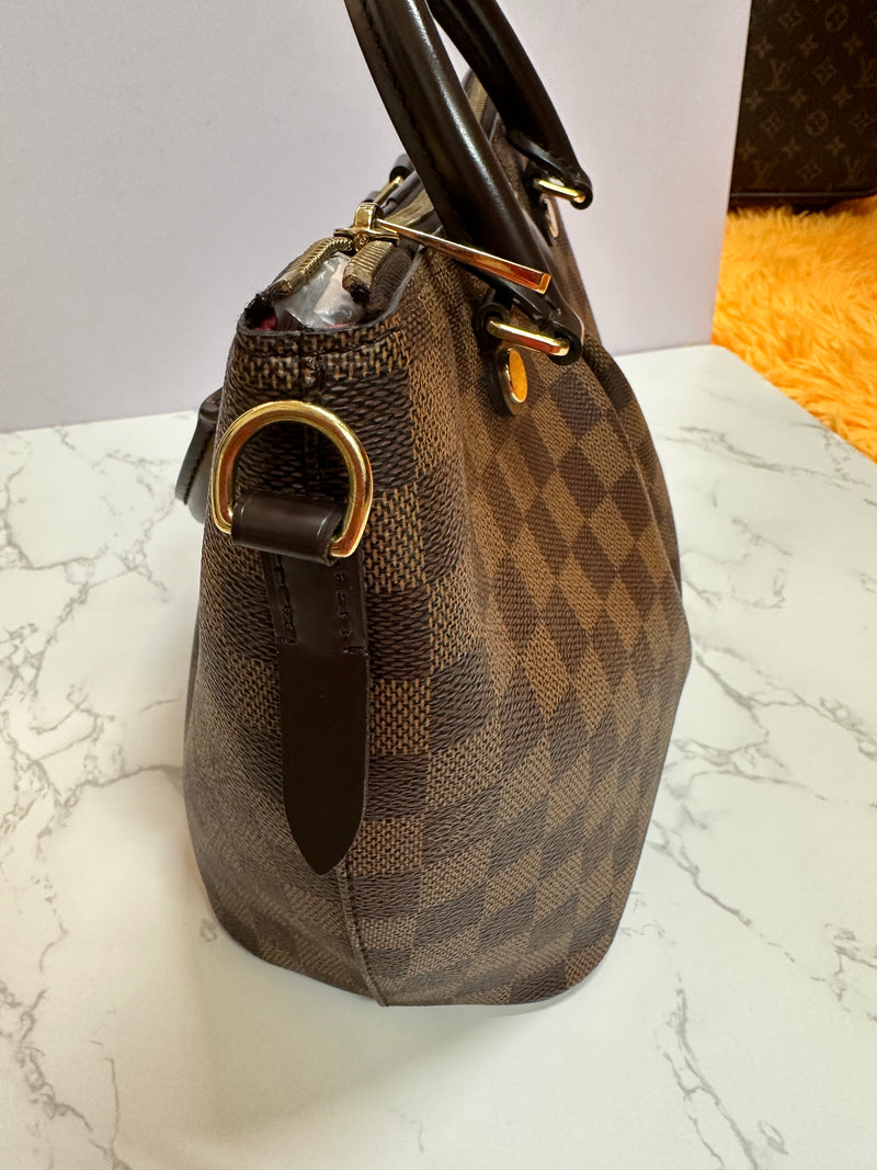 LOUIS VUITTON Damier Ebene Sienna PM