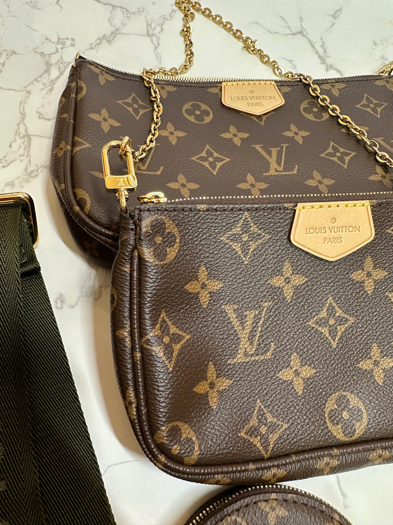 LOUIS VUITTON Multi Pochette Accessoires - Khaki