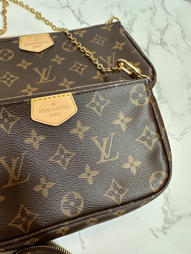 LOUIS VUITTON Multi Pochette Accessoires - Khaki