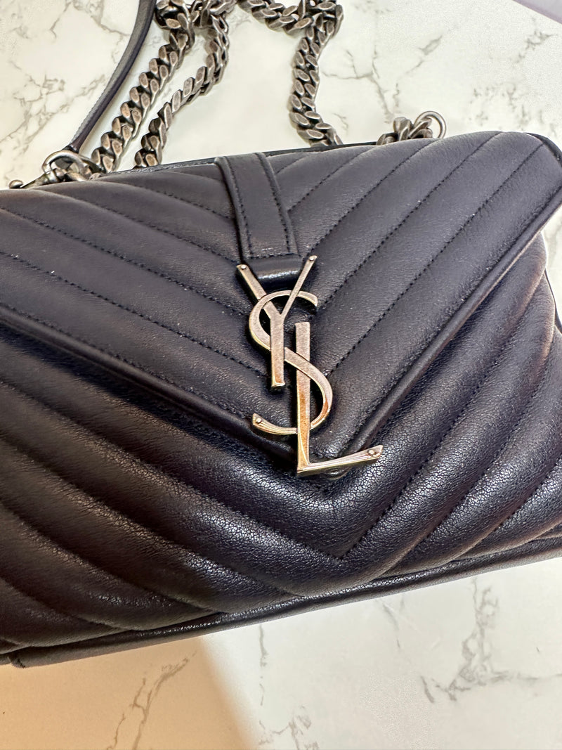 YSL Chevron Quilt College - Navy Blue