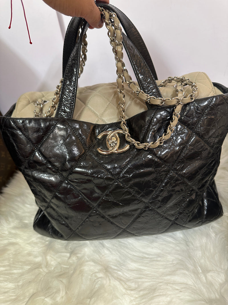 CHANEL Black Quilted Portobello Two-Way