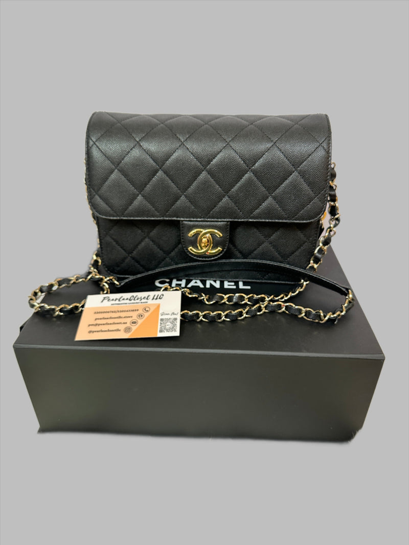 CHANEL Like A Wallet Flap - Black Caviar