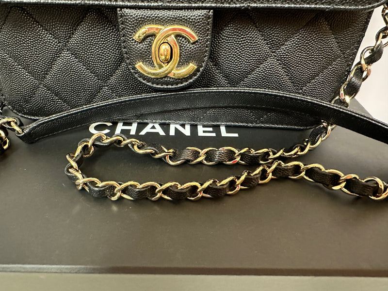 CHANEL Like A Wallet Flap - Black Caviar