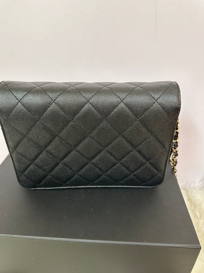 CHANEL Like A Wallet Flap - Black Caviar