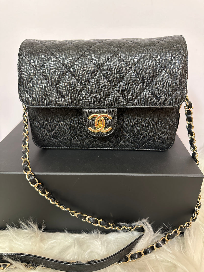 CHANEL Like A Wallet Flap - Black Caviar