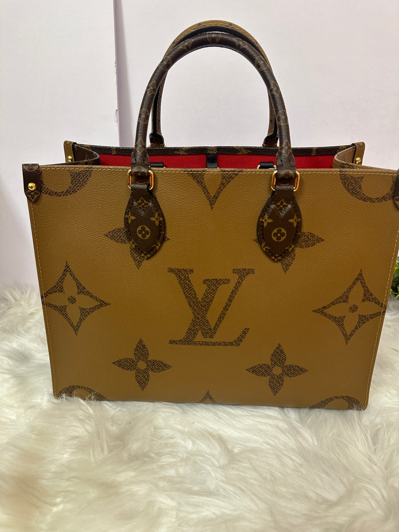 LOUIS VUITTON Reverse Monogram  On-The-Go MM