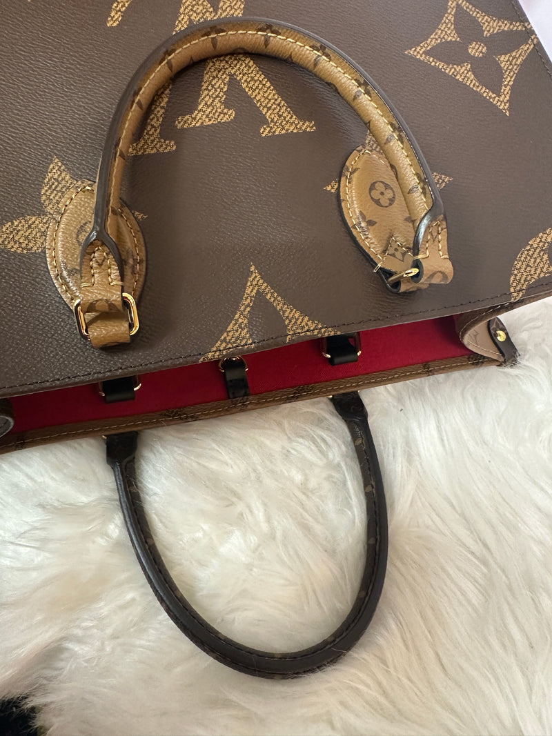 LOUIS VUITTON Reverse Monogram  On-The-Go MM