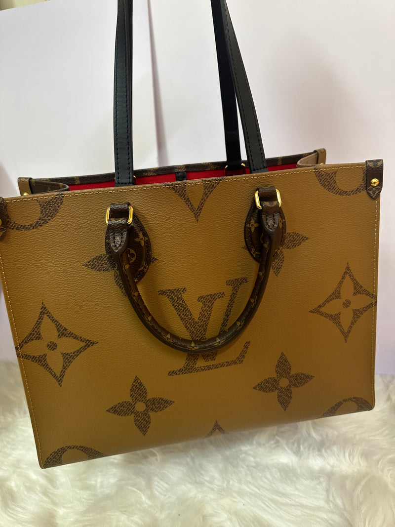 LOUIS VUITTON Reverse Monogram  On-The-Go MM