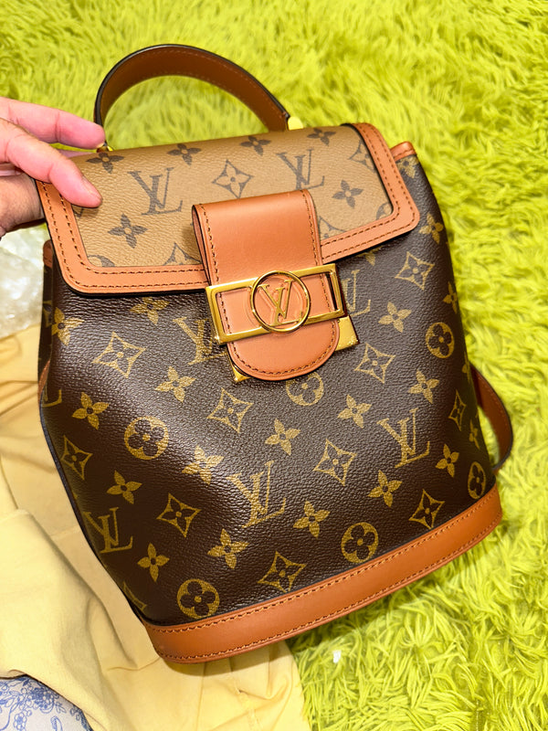 LOUIS VUITTON Reverse Monogram Dauphine Backpack