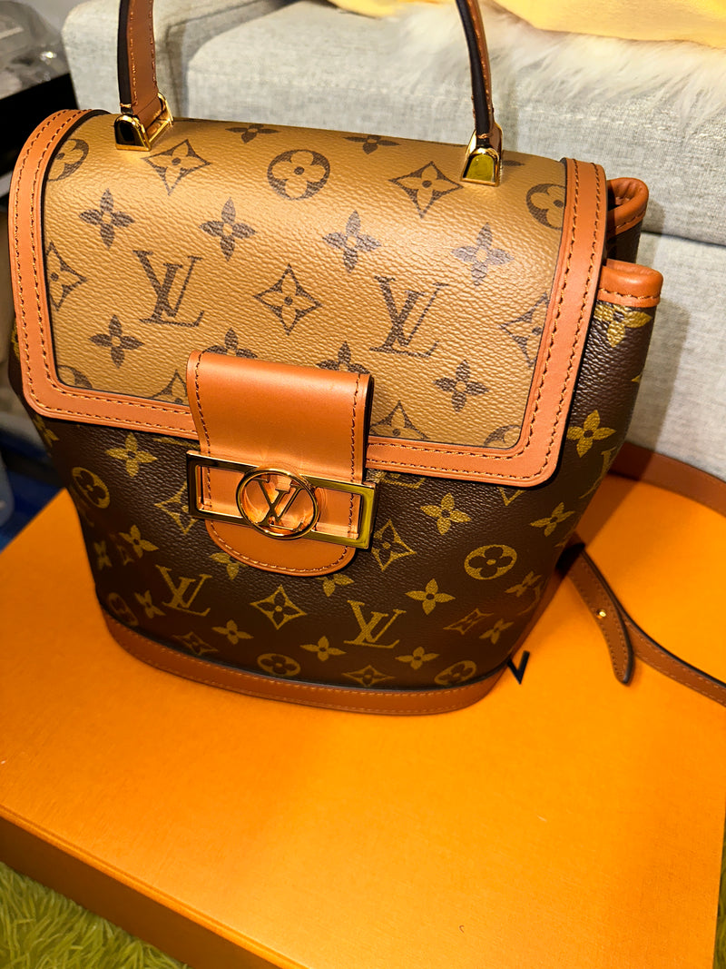 LOUIS VUITTON Reverse Monogram Dauphine Backpack