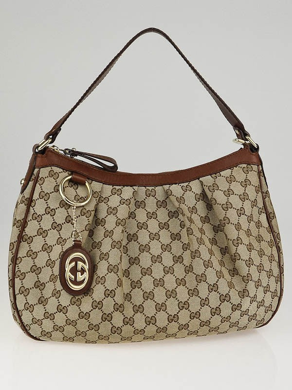 GUCCI GG Canvas Sukey Hobo