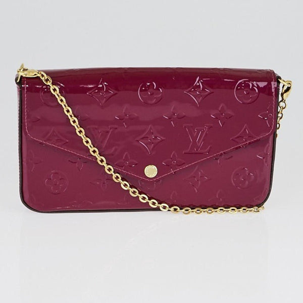 LOUIS VUITTON Pochette Felicie Vernis Magenta