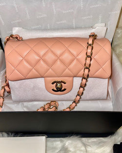 CHANEL 22C Mini Flap Bag Peach ( BRAND NEW!! )