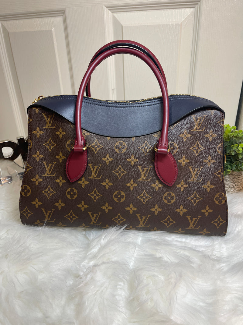 LOUIS VUITTON Monogram Canvas and Tricolor Leather Tuileries NM Bag