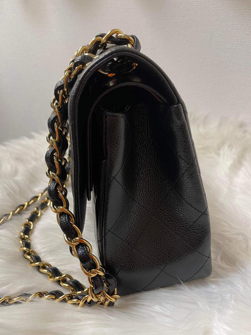 CHANEL Caviar Quilted Double Flap Jumbo