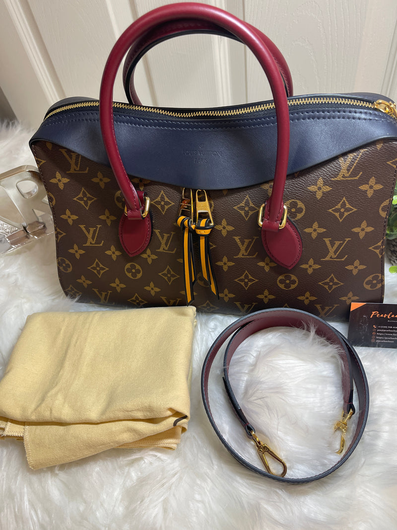 LOUIS VUITTON Monogram Canvas and Tricolor Leather Tuileries NM Bag