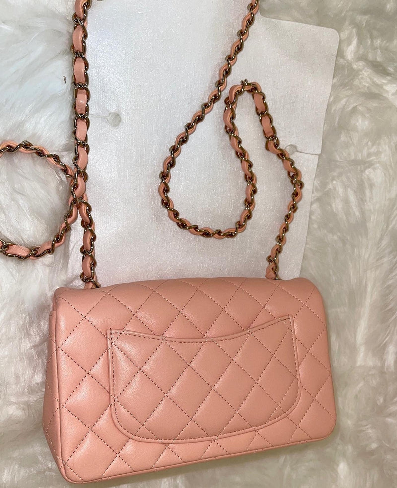 CHANEL 22C Mini Flap Bag Peach ( BRAND NEW!! )