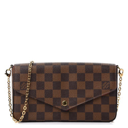 LOUIS VUITTON Pochette Felicie Damier Ebene