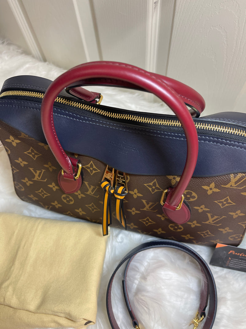 LOUIS VUITTON Monogram Canvas and Tricolor Leather Tuileries NM Bag