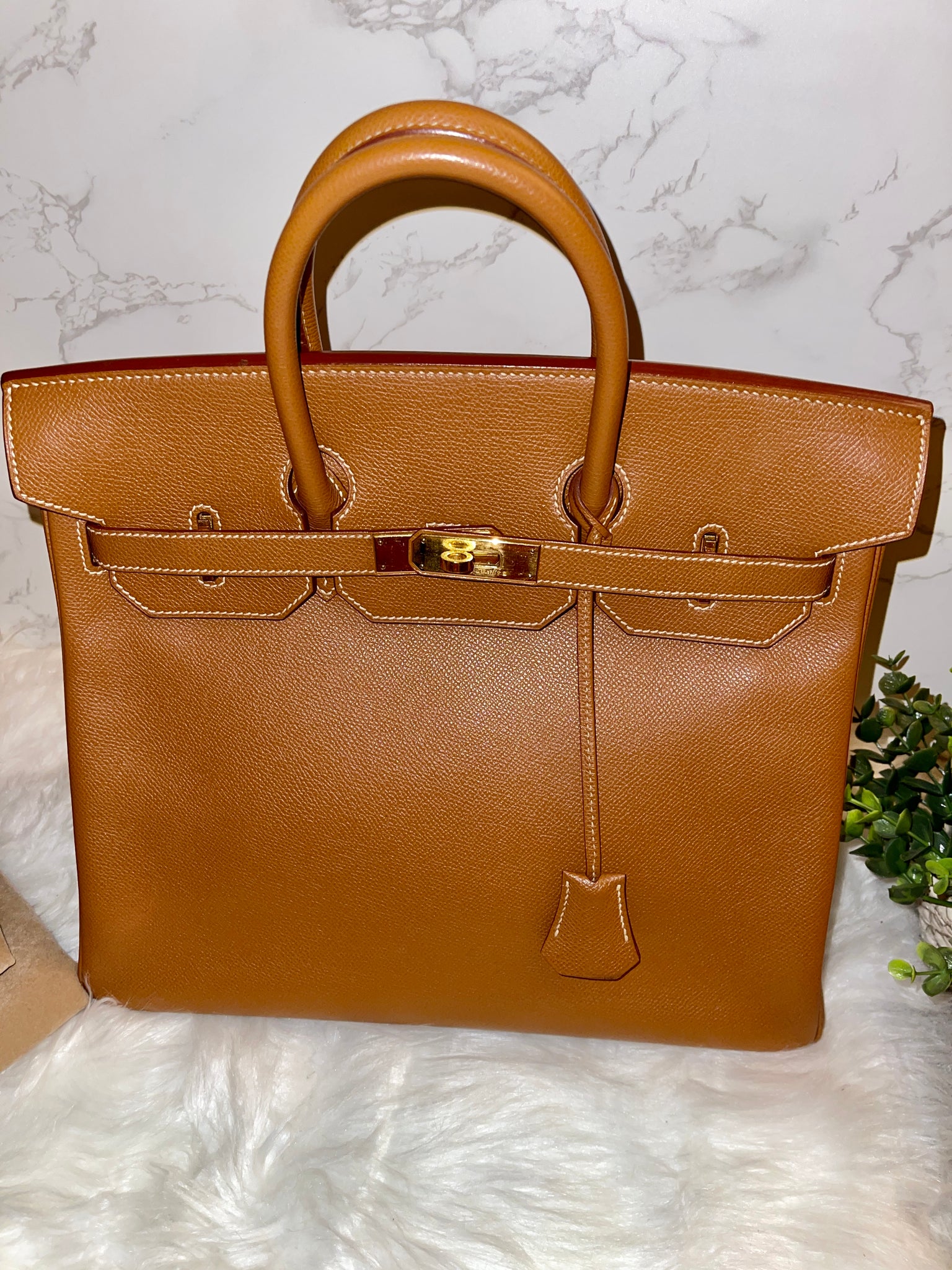 Hermes Birkin 30 Gold Epsom Gold Hardware